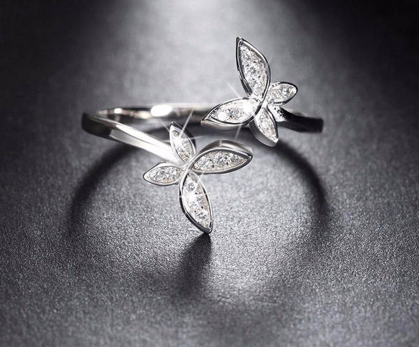 Flower Design Sterling Silver Ring