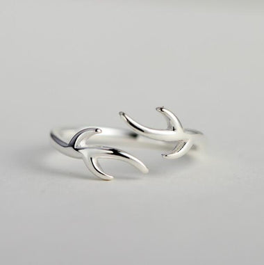 Jisensp New Fashion Animal Antler rings