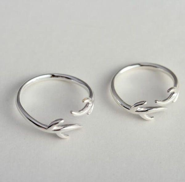 Jisensp New Fashion Animal Antler rings