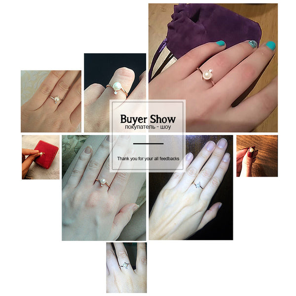 Tiny Rhinestones Accent Rings