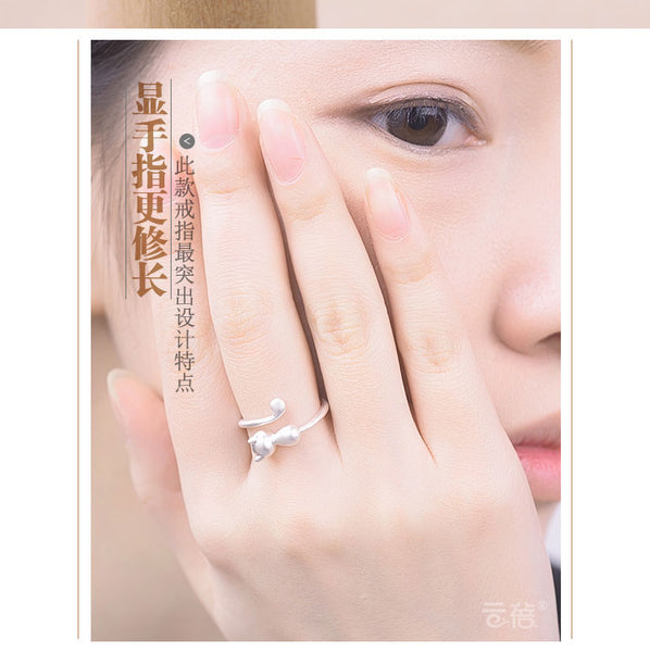 Sterling Silver Cat Rings