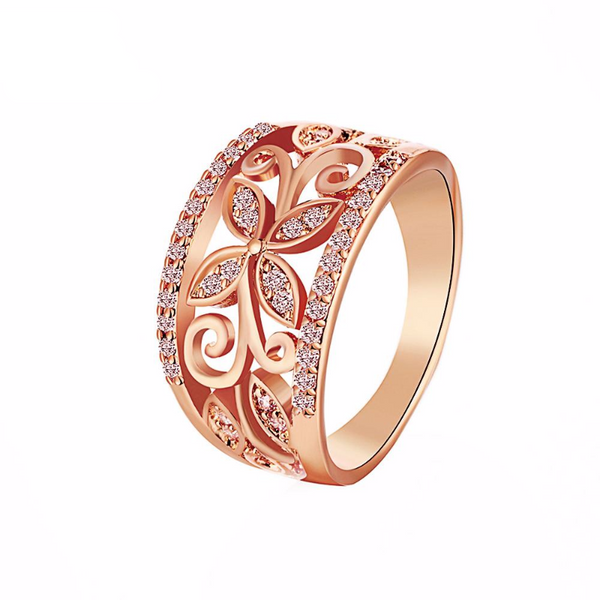 Bele Rose Gold Flower Ring