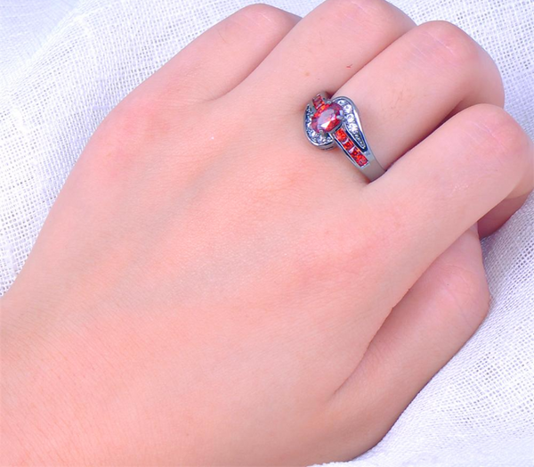 Red Oval Ring