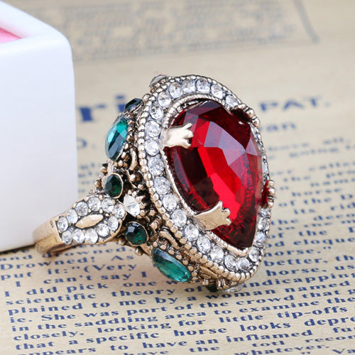 Red Crystal  Antique